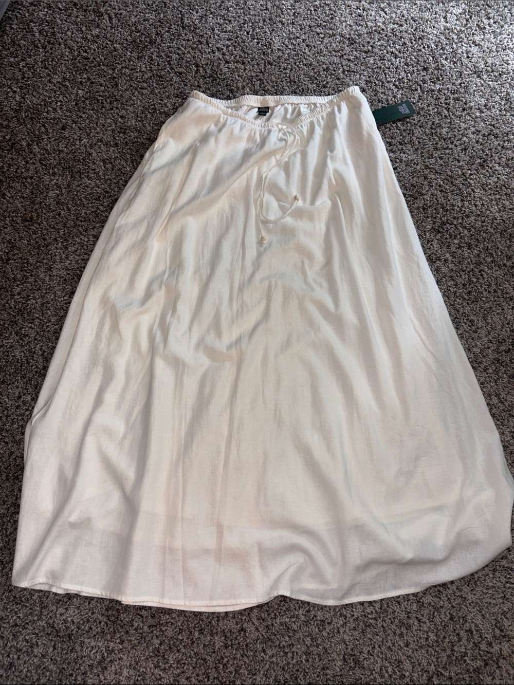 wild fable Cream Drawstring Maxi Skirt